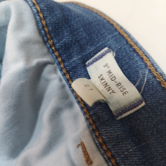 Madewell 9" Mid Rise Skinny Jeans In A Womens 27 - Picture 3 of 6